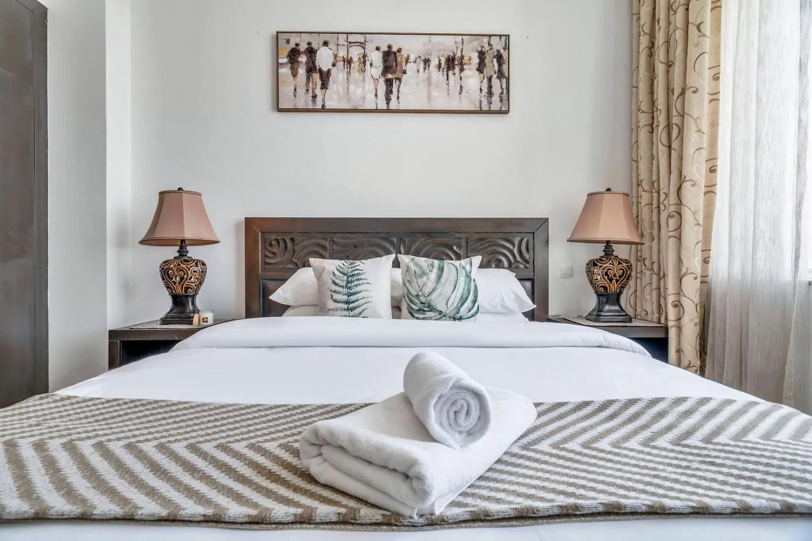 두바이 Guestready - Fantastic Retreat With Palm Views 아파트